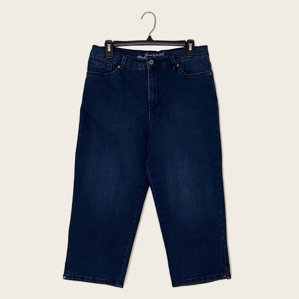 Gloria Vanderbilt Dark Wash All Around Slimming Effect Amanda Capri Jeans